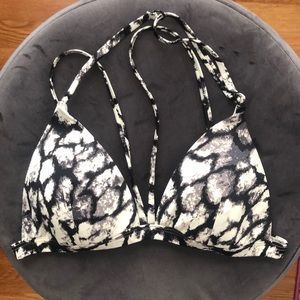 RVCA NWOT snake skin bikini top